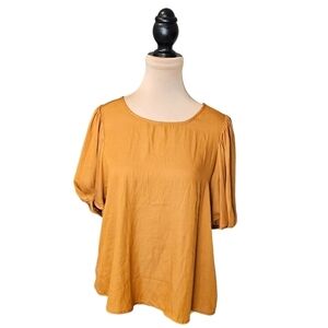 Dolan Orange Brown Soft Tee Shirt Sz S